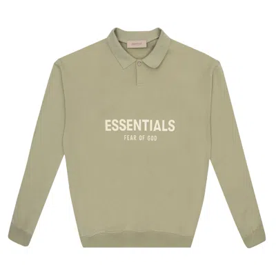 Pre-owned Essentials Fear Of God  Kids Long-sleeve Polo 'seafoam' | Green | Kid's Size 8