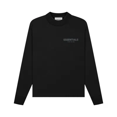 Pre-owned Essentials Fear Of God  Kids Long-sleeve Tee 'black' | Kid's Size -4.5