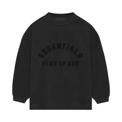 Pre-owned Essentials Fear Of God  Kids Long-sleeve Tee 'black' | Kid's Size 8