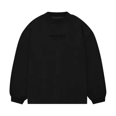 Pre-owned Essentials Fear Of God  Kids Long-sleeve Tee 'jet Black' | Kid's Size 10