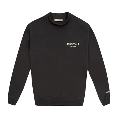 Pre-owned Essentials Fear Of God  Kids Mockneck 'iron' | Black | Kid's Size -4.5