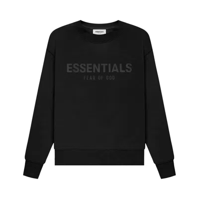 Pre-owned Essentials Fear Of God  Kids Pull-over Crewneck 'black' | Kid's Size -4.5