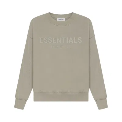 Pre-owned Essentials Fear Of God  Kids Pull-over Crewneck 'moss' | Green | Kid's Size -6.5