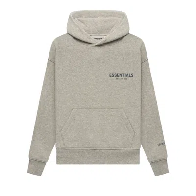 Pre-owned Essentials Fear Of God  Kids Pullover Hoodie 'dark Heather Oatmeal' | Grey | Kid's Size 10