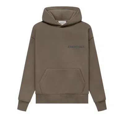 Pre-owned Essentials Fear Of God  Kids Pullover Hoodie 'harvest' | Brown | Kid's Size -4.5