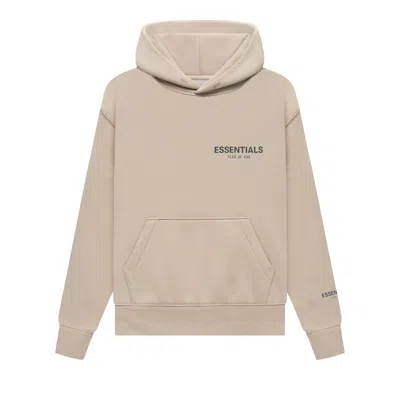 Pre-owned Essentials Fear Of God  Kids Pullover Hoodie 'string' | Tan | Kid's Size -6.5