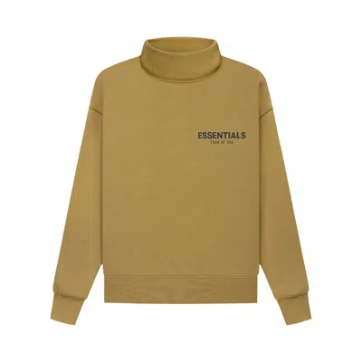 Pre-owned Essentials Fear Of God  Kids Pullover Mockneck 'amber' | Yellow | Kid's Size 14.5