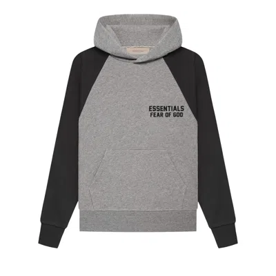 Pre-owned Essentials Fear Of God  Kids Raglan Hoodie 'dark Oatmeal' | Multi-color | Kid's Size -6.5 In Multicolor