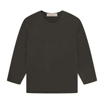 Pre-owned Essentials Fear Of God  Kids Rawneck Knit Sweater 'off Black' | Kid's Size -6.5