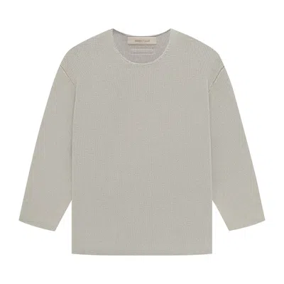 Pre-owned Essentials Fear Of God  Kids Rawneck Knit Sweater 'seal' | Grey | Kid's Size -6.5