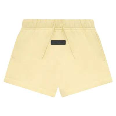 Pre-owned Essentials Fear Of God  Kids Running Short 'garden Yellow' | Kid's Size 12