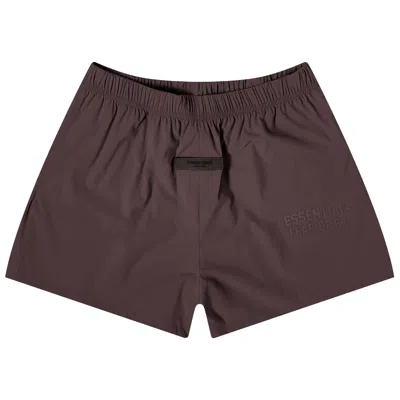 Pre-owned Essentials Fear Of God  Kids Running Short 'plum' | Brown | Kid's Size 12