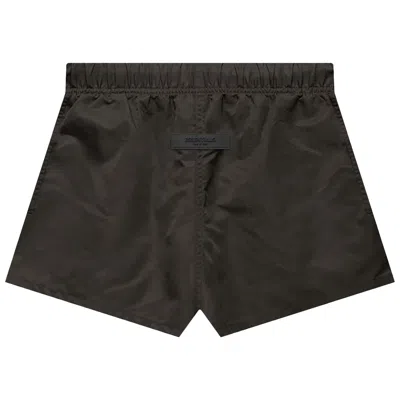 Pre-owned Essentials Fear Of God  Kids Running Terry Short 'off Black' | Kid's Size -4.5