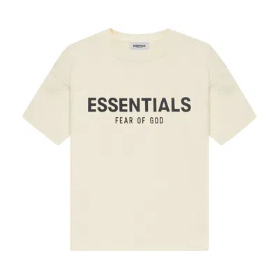 Pre-owned Essentials Fear Of God  Kids Short-sleeve Tee 'buttercream' | Kid's Size 4 In Cream