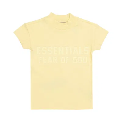 Pre-owned Essentials Fear Of God  Kids Short-sleeve Tee 'canary' | Yellow | Kid's Size 14.5