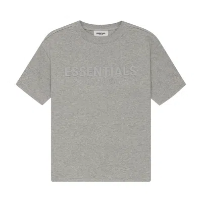 Pre-owned Essentials Fear Of God  Kids Short-sleeve Tee 'dark Heather Oatmeal' | Grey | Kid's Size -4.5