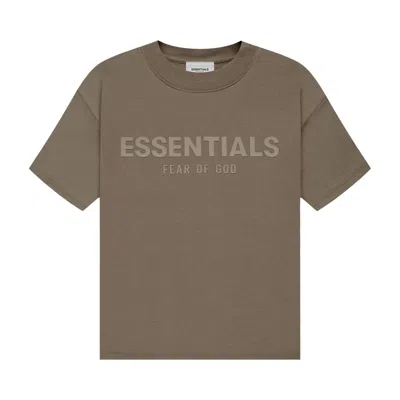 Pre-owned Essentials Fear Of God  Kids Short-sleeve Tee 'harvest' | Brown | Kid's Size 4