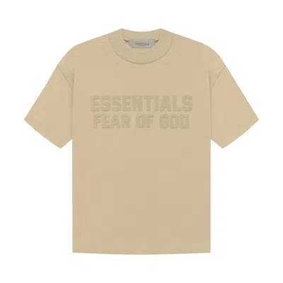 Pre-owned Essentials Fear Of God  Kids Short-sleeve Tee 'sand' | Tan | Kid's Size 10