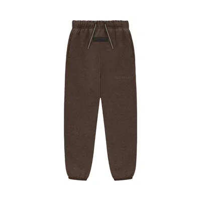 Pre-owned Essentials Fear Of God  Kids Sweatpants 'heather Wood' | Brown | Kid's Size -6.5