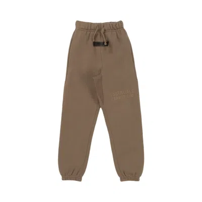 Pre-owned Essentials Fear Of God  Kids Sweatpants 'wood' | Brown | Kid's Size 14.5