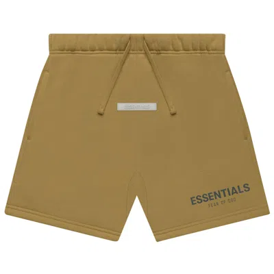 Pre-owned Essentials Fear Of God  Kids Sweatshort 'amber' | Yellow | Kid's Size 8