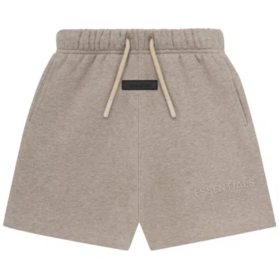 Pre-owned Essentials Fear Of God  Kids Sweatshort 'core Heather' | Brown | Kid's Size 14.5