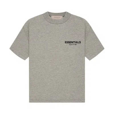 Pre-owned Essentials Fear Of God  Kids Tee 'dark Oatmeal' | Grey | Kid's Size 14.5