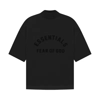 Pre-owned Essentials Fear Of God  Kids Tee 'jet Black' | Kid's Size 8