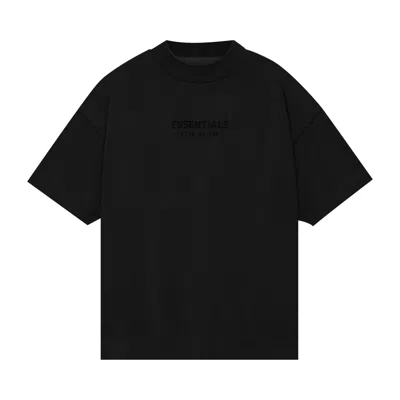 Pre-owned Essentials Fear Of God  Kids Tee 'jet Black' | Kid's Size 8