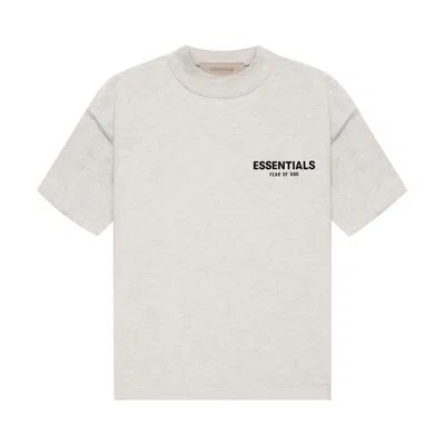 Pre-owned Essentials Fear Of God  Kids Tee 'light Oatmeal' | Grey | Kid's Size 12