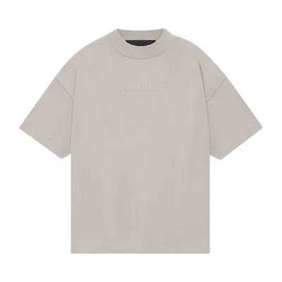 Pre-owned Essentials Fear Of God  Kids Tee 'silver Cloud' | Grey | Kid's Size 10