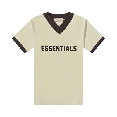 Pre-owned Essentials Fear Of God  Kids V-neck Tee 'wheat' | Cream | Kid's Size 10