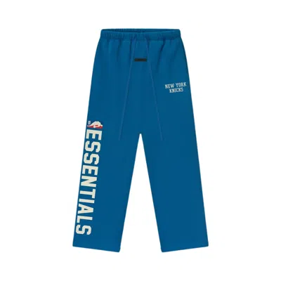 Pre-owned Essentials Fear Of God  Knicks Lounge Sweatpant 'blue Sapphire' | Men's Size Xxl