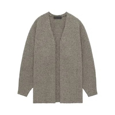 Pre-owned Essentials Fear Of God  Knit Long Cardigan 'heather Grey' | Women's Size Xl