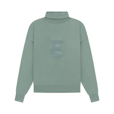 Pre-owned Essentials Fear Of God  Knit Turtleneck 'sycamore' | Green | Women's Size Xs