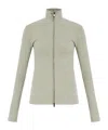 Essentials Soft Rib 2-way Zip-up Jacket In Green