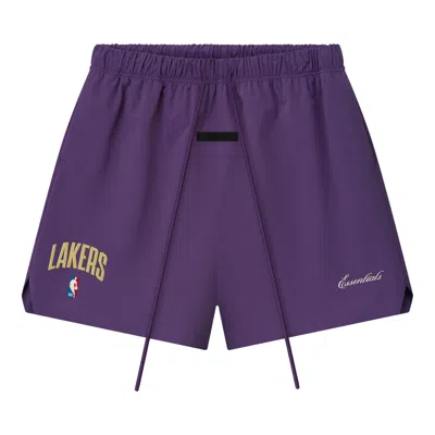 Pre-owned Essentials Fear Of God  Lakers Classic Short 'purple Reign' | Men's Size Xxl