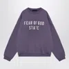 Essentials Lavender Coloured Sweatshirt With Embroidered Logo