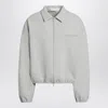 Essentials Fear Of God  Light Grey Nylon Track Jacket In Gray