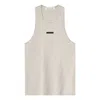 Essentials Fear Of God  Lightweight Essential Tank 'heather Stone' In Gray