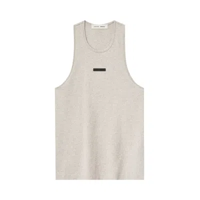 Pre-owned Essentials Fear Of God  Lightweight Essential Tank 'heather Stone' | Grey | Men's Size Xs
