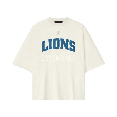 Pre-owned Essentials Fear Of God  Lions 90s 3/4 Sleeve Tee 'cream White' | Men's Size S