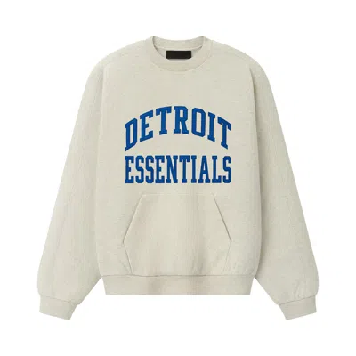 Pre-owned Essentials Fear Of God  Lions 90s Relaxed Crewneck 'marble Heather' | Grey | Men's Size S