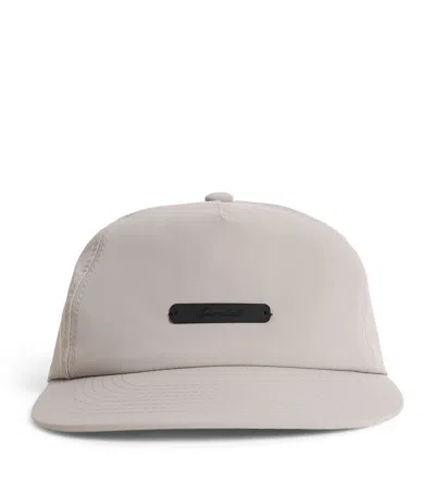 Essentials Fear Of God  Logo Baseball Cap In Grey