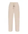 Essentials Fear Of God  Mens Silver Cloud Elasticated-waistband Brand-appliqué Mid-rise Wide-leg Cott In Nude