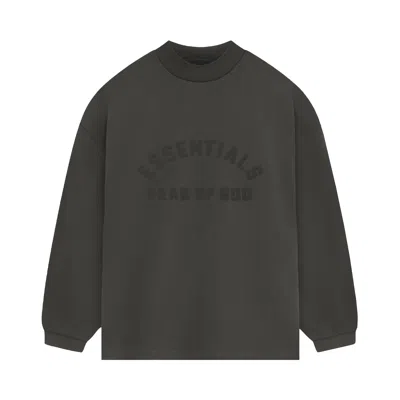 Pre-owned Essentials Fear Of God  Long-sleeve T-shirt 'ink' In Black