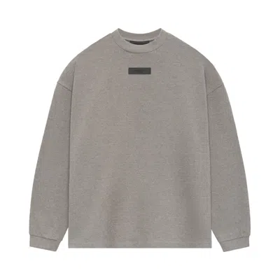 Pre-owned Essentials Fear Of God  Long-sleeve Tee 'heather Grey' | Men's Size M