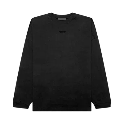 Pre-owned Essentials Fear Of God  Long-sleeve Tee 'jet Black'