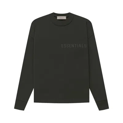 Pre-owned Essentials Fear Of God  Long-sleeve Tee 'off Black'