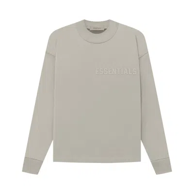 Pre-owned Essentials Fear Of God  Long-sleeve Tee 'seal' In Grey